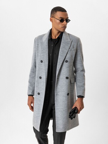 Antioch Between-seasons coat 'Klaus' in Grey: front