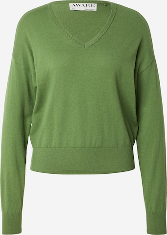 Aware Pullover 'AWCELINE' in Grün: Vorderseite