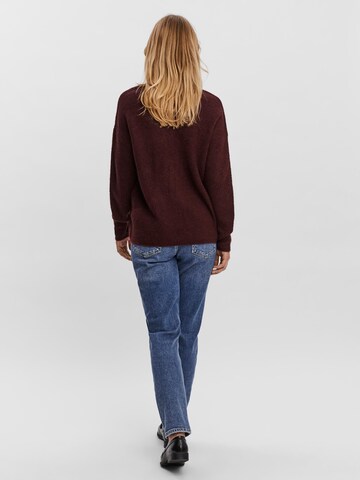 VERO MODA Sweater 'CREWLEFILE' in Red