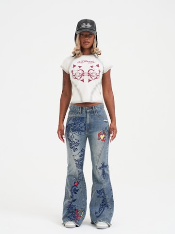 T-shirt Ed Hardy en beige