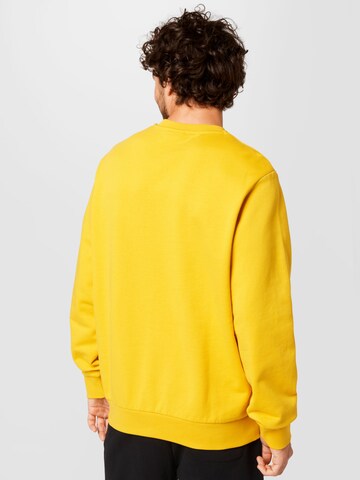 JACK WOLFSKIN Athletic Sweatshirt in Yellow