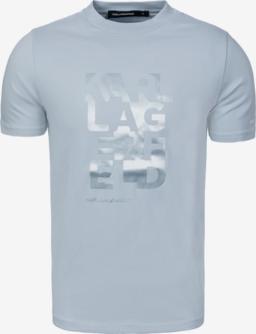 T-Shirt fonctionnel Karl Lagerfeld en bleu : devant