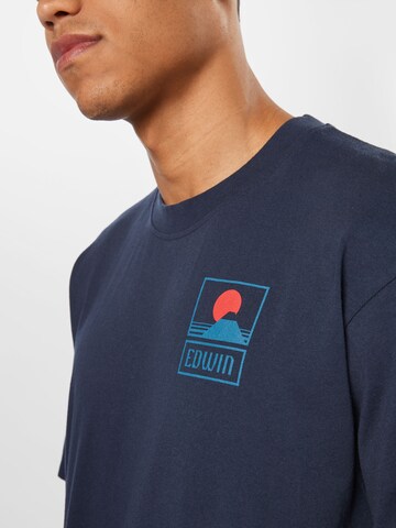 T-Shirt 'Sunset On' EDWIN en bleu