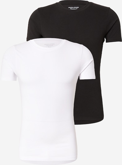 Marškinėliai 'JORMUSCLE' iš JACK & JONES, spalva – juoda / balta, Prekių apžvalga