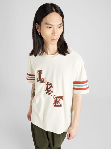 T-Shirt Lee en beige : devant