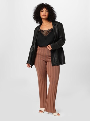 ABOUT YOU Curvy - Top 'Francis' en negro