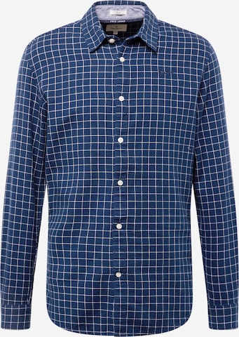 Pepe Jeans Regular fit Button Up Shirt 'CLEVELAND' in Blue: front