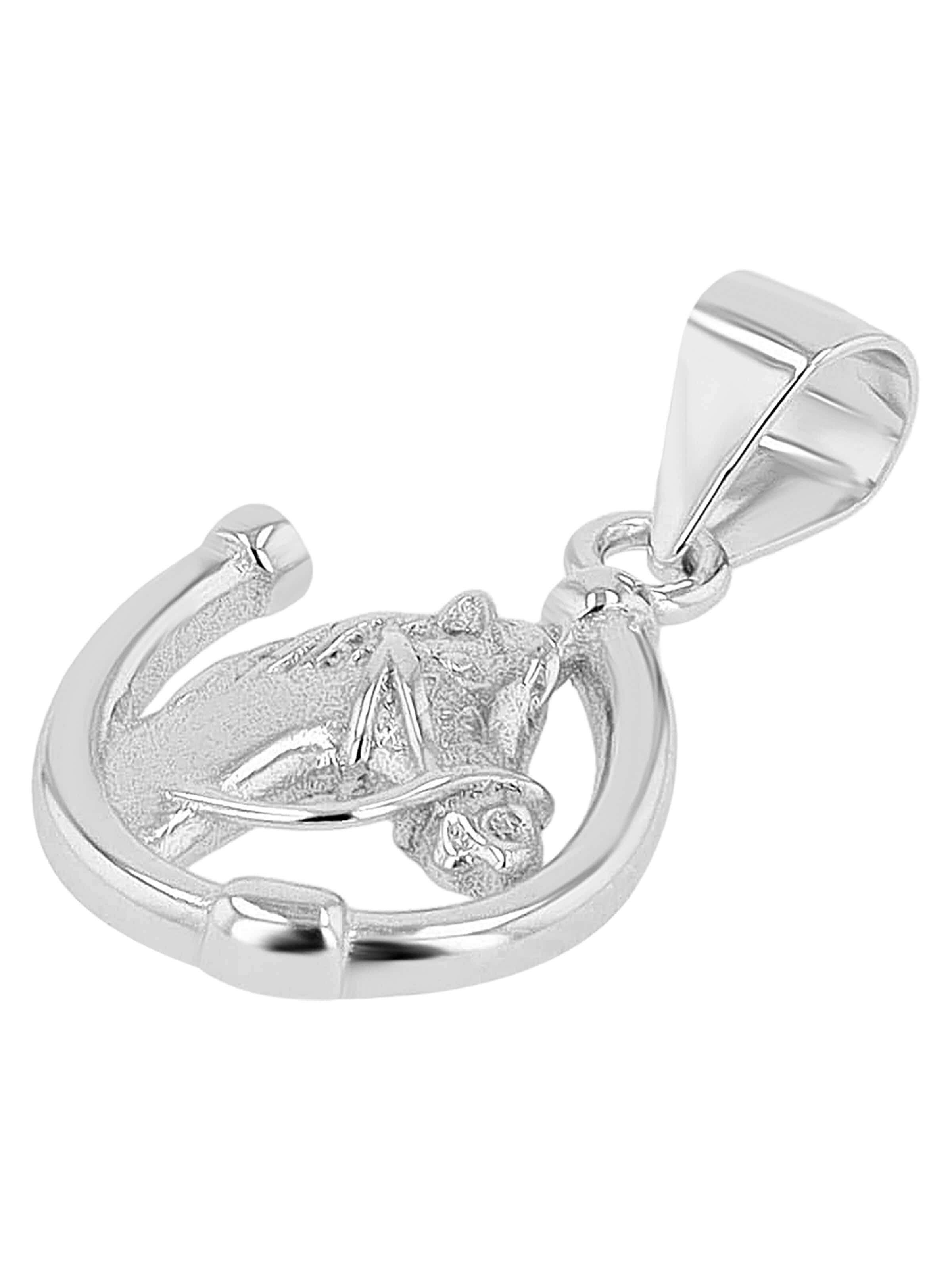 Akzent Pendant '"Misa" aus 925 Sterlingsilber, rhodiniert, langlebig' in Silver