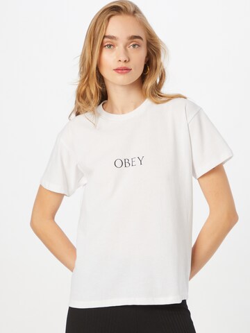 Obey Μπλουζάκι σε λευκό: μπροστά