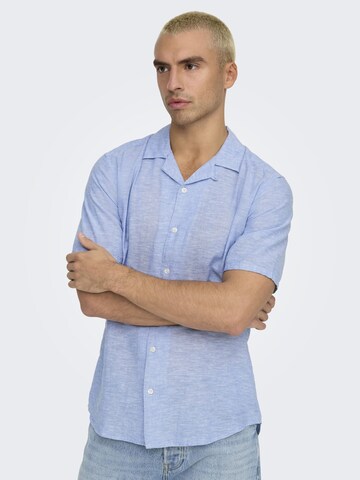 Regular fit Camicia 'Caiden' di Only & Sons in blu