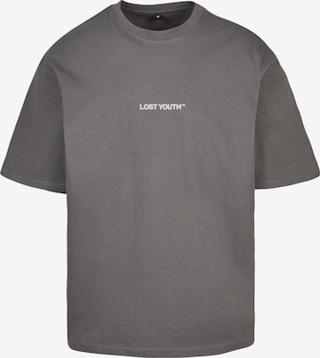 Lost Youth Shirt 'Chaos' in Grijs: voorkant