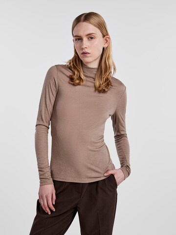 PIECES Shirts 'LUX' i brun: forside