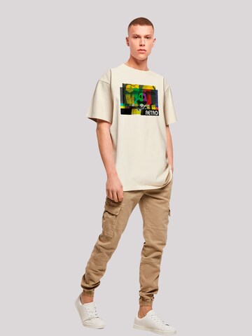 F4NT4STIC Shirt 'Heroes of Childhood Tao Tao Cassette' in Beige