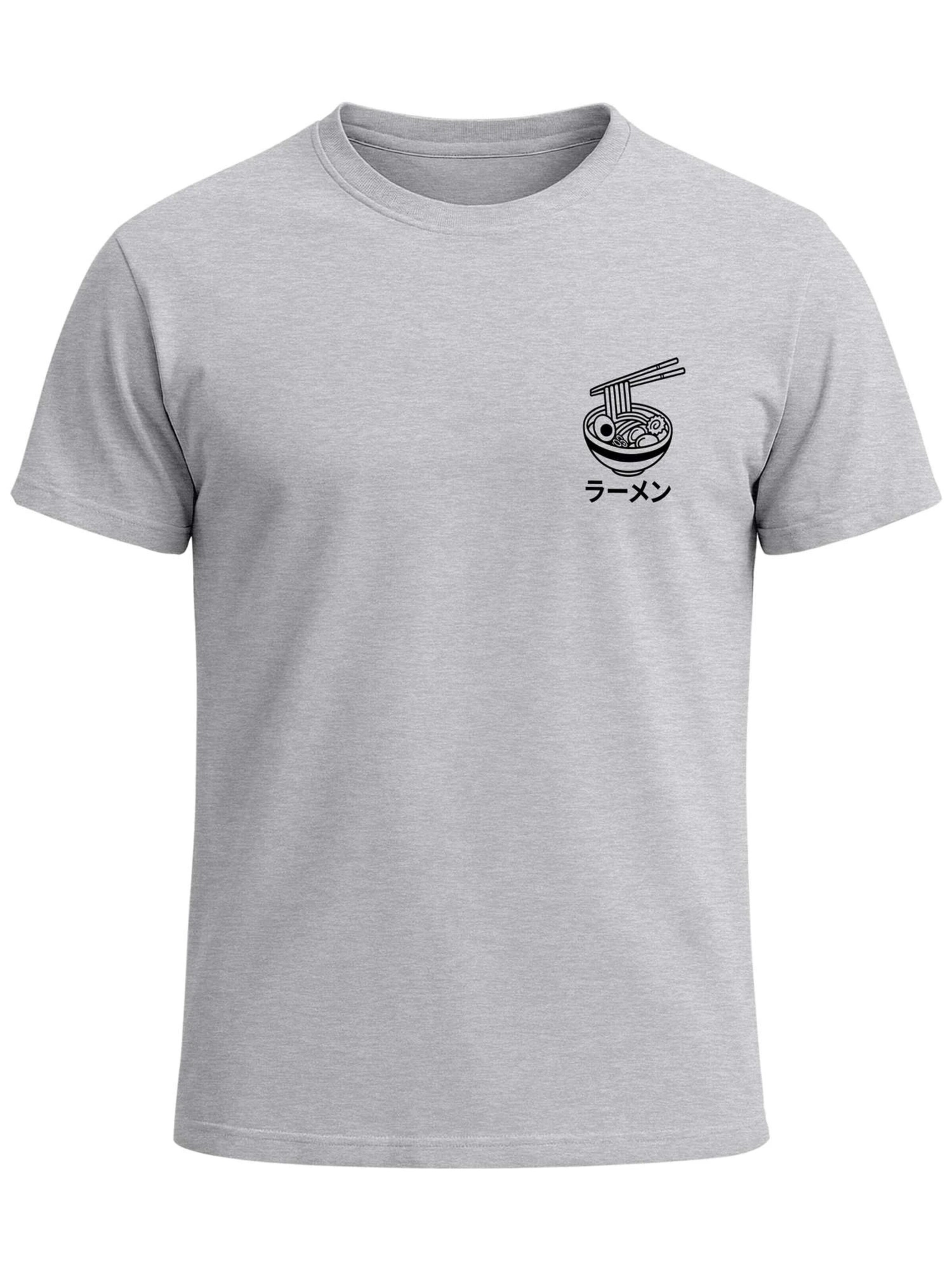 Neverless Shirt 'Ramen' in Grey: front