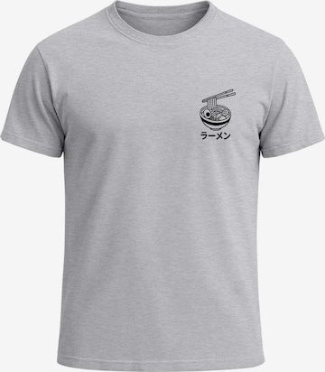 Neverless Shirt 'Ramen' in Grey: front