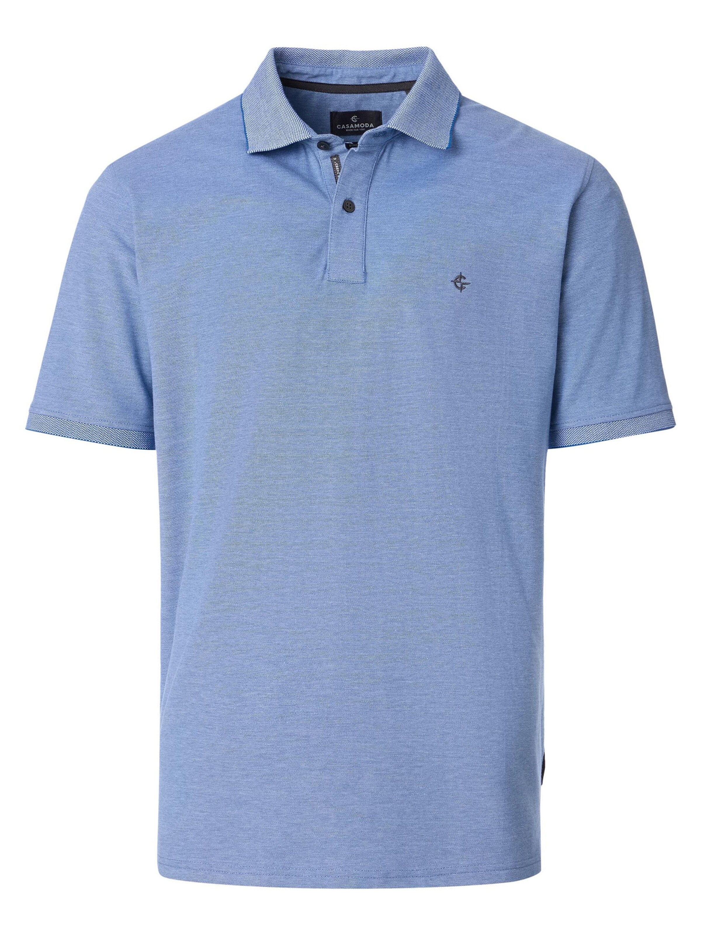 CASAMODA Shirt 'Basic' in Blue: front