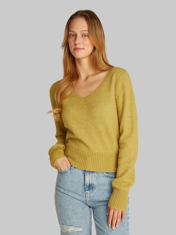 Pull-over Calvin Klein Jeans en vert : devant