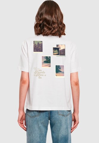 Maglietta 'Ocean Dreams' di Miss Tee in bianco: frontale