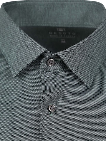 DESOTO Slim fit Button Up Shirt 'Kent' in Green