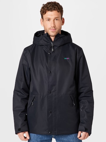OAKLEY Куртка в спортивном стиле 'RANGE' в Черный: спереди