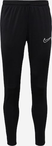 Coupe slim Pantalon de sport 'Academy 23' NIKE en noir : devant