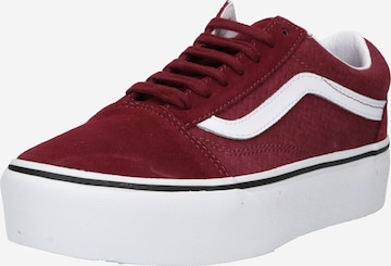 VANS Platform trainers 'Old Skool' in Red: front