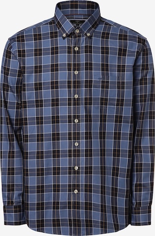 FYNCH-HATTON Button Up Shirt in Blue: front