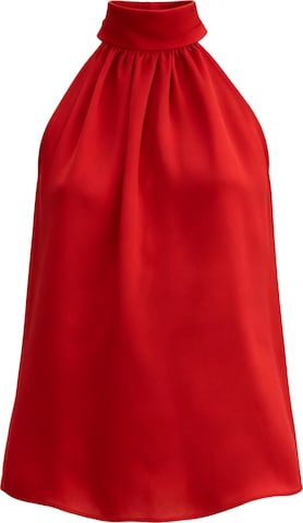 Lilysilk Bluse 'Seidengeorgette Top mit Neckholder' in Rot: Vorderseite