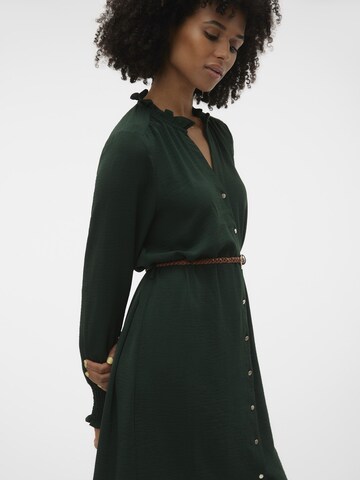 VERO MODA Shirt Dress 'VIBE' in Green