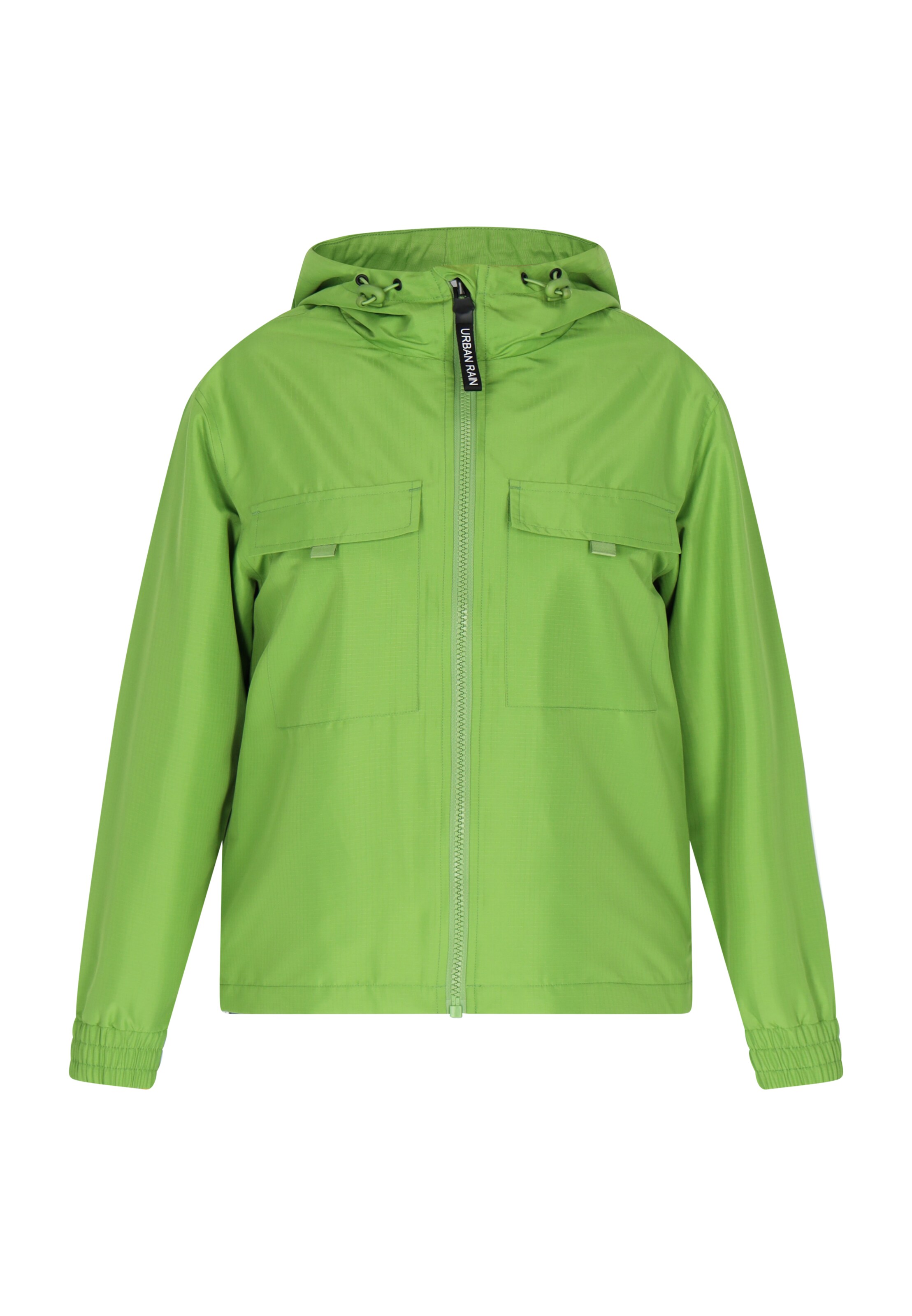 urban rain by Schmuddelwedda Between-season jacket in Green: front