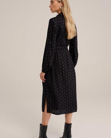 WE Fashion Sukienka koszulowa w kolorze czarny