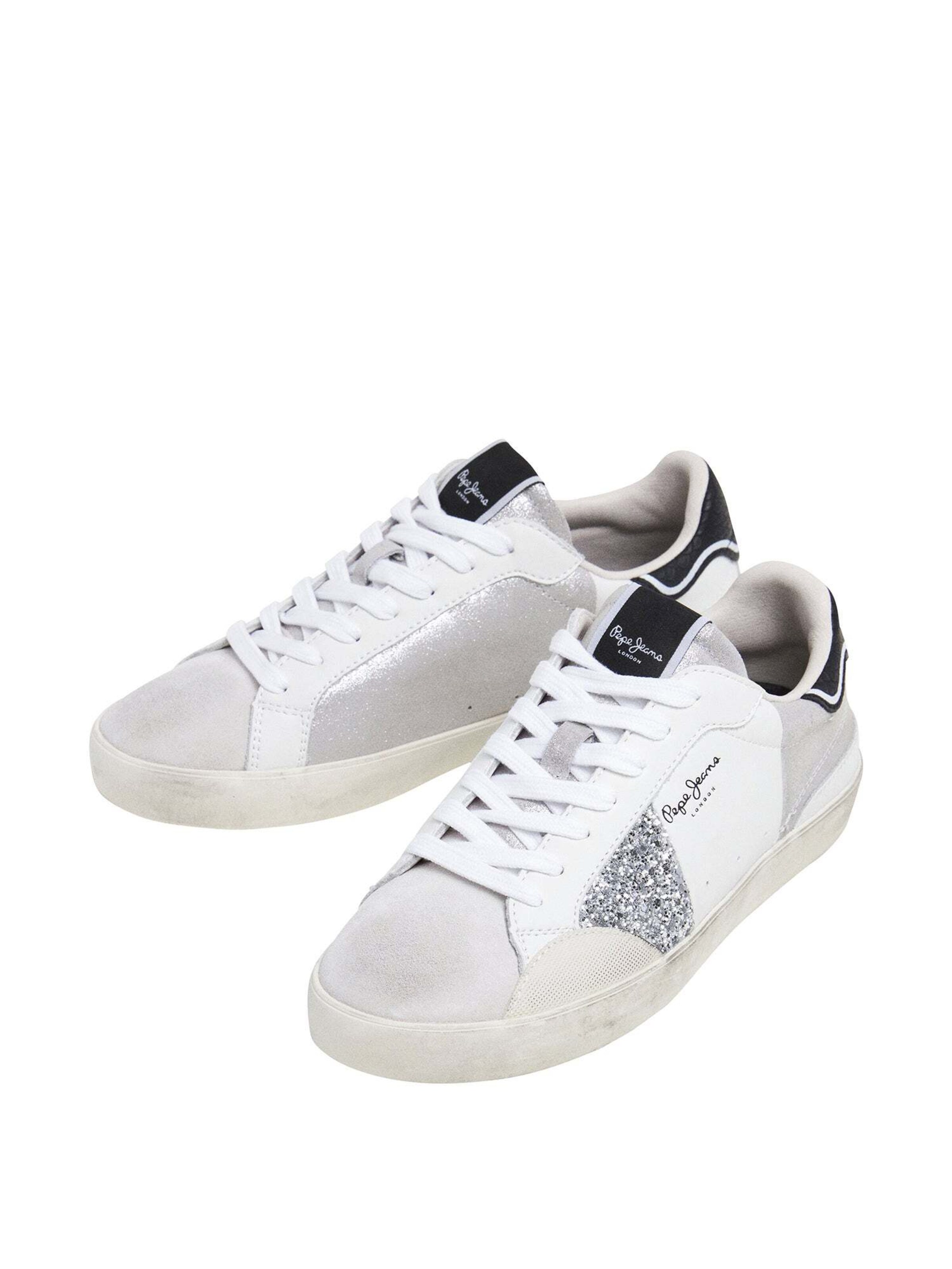 Sneaker bassa 'Lane' di Pepe Jeans in argento