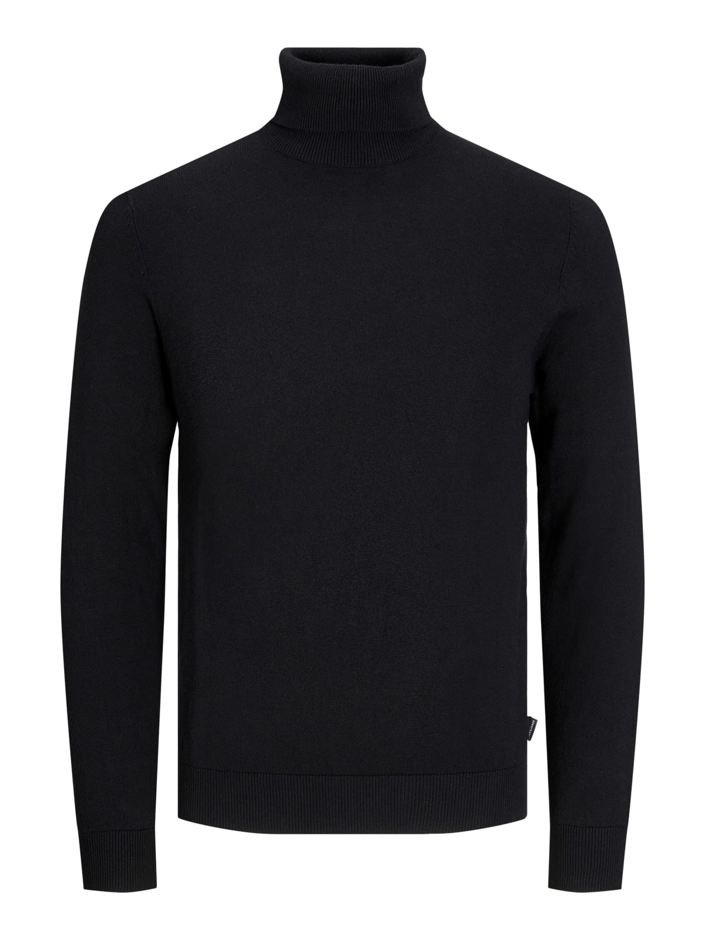 JACK & JONES Trui 'JJEemil' in Zwart: voorkant