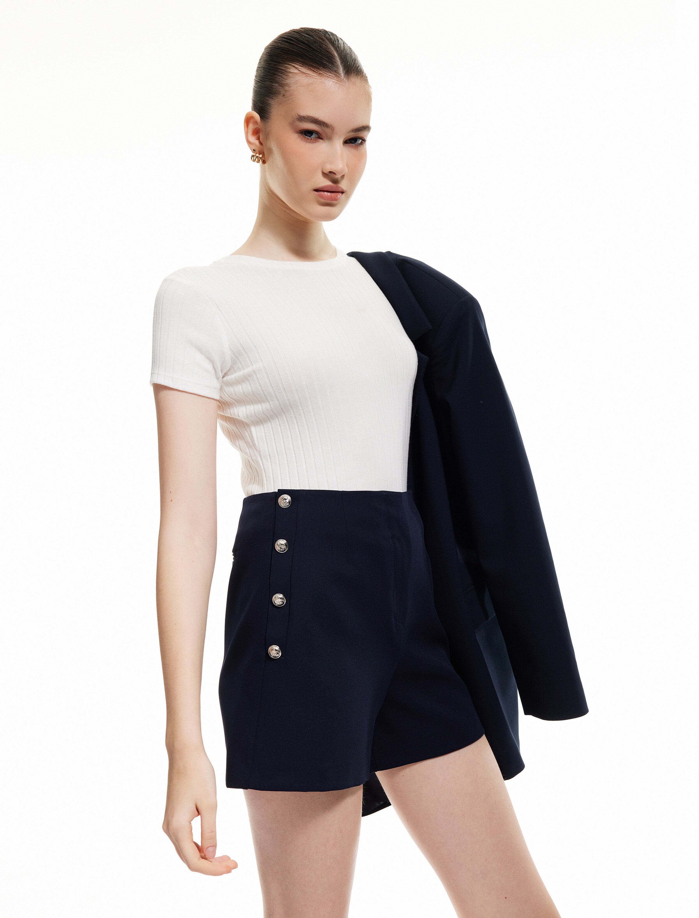 Koton Regular Pants in Blue: front