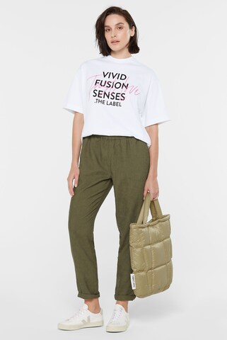SENSES.THE LABEL Loosefit Hose 'Pea:ce' in Grün