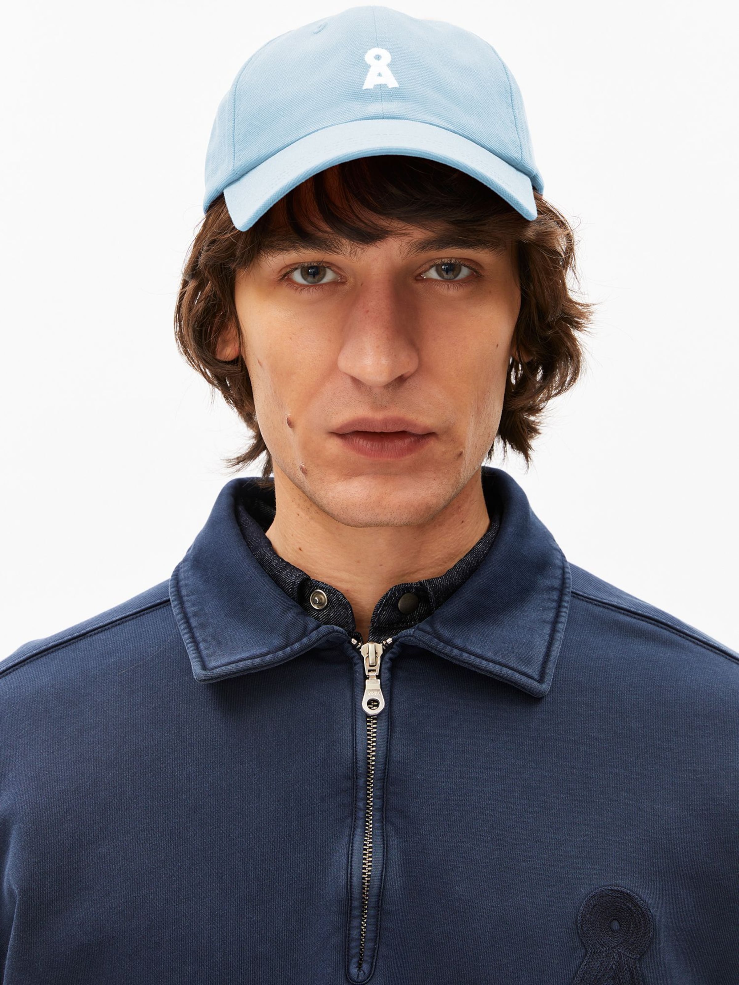 ARMEDANGELS Pet 'Yenaas' in Blauw: voorkant