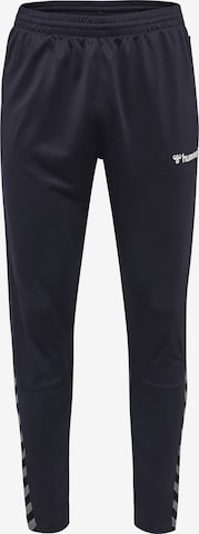 Hummel Tapered Sports trousers in Blue: front