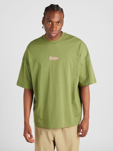 TOPMAN T-shirt i grön: framsida