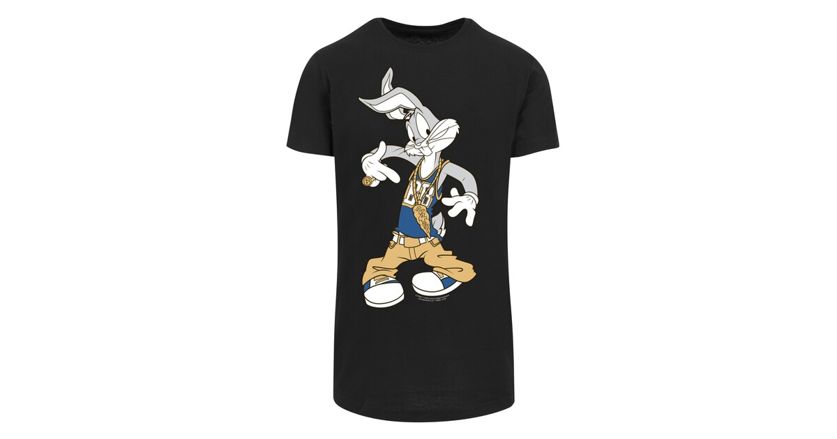 F4NT4STIC Shirt 'Looney Tunes Bugs Bunny Rapper' in Schwarz | ABOUT YOU