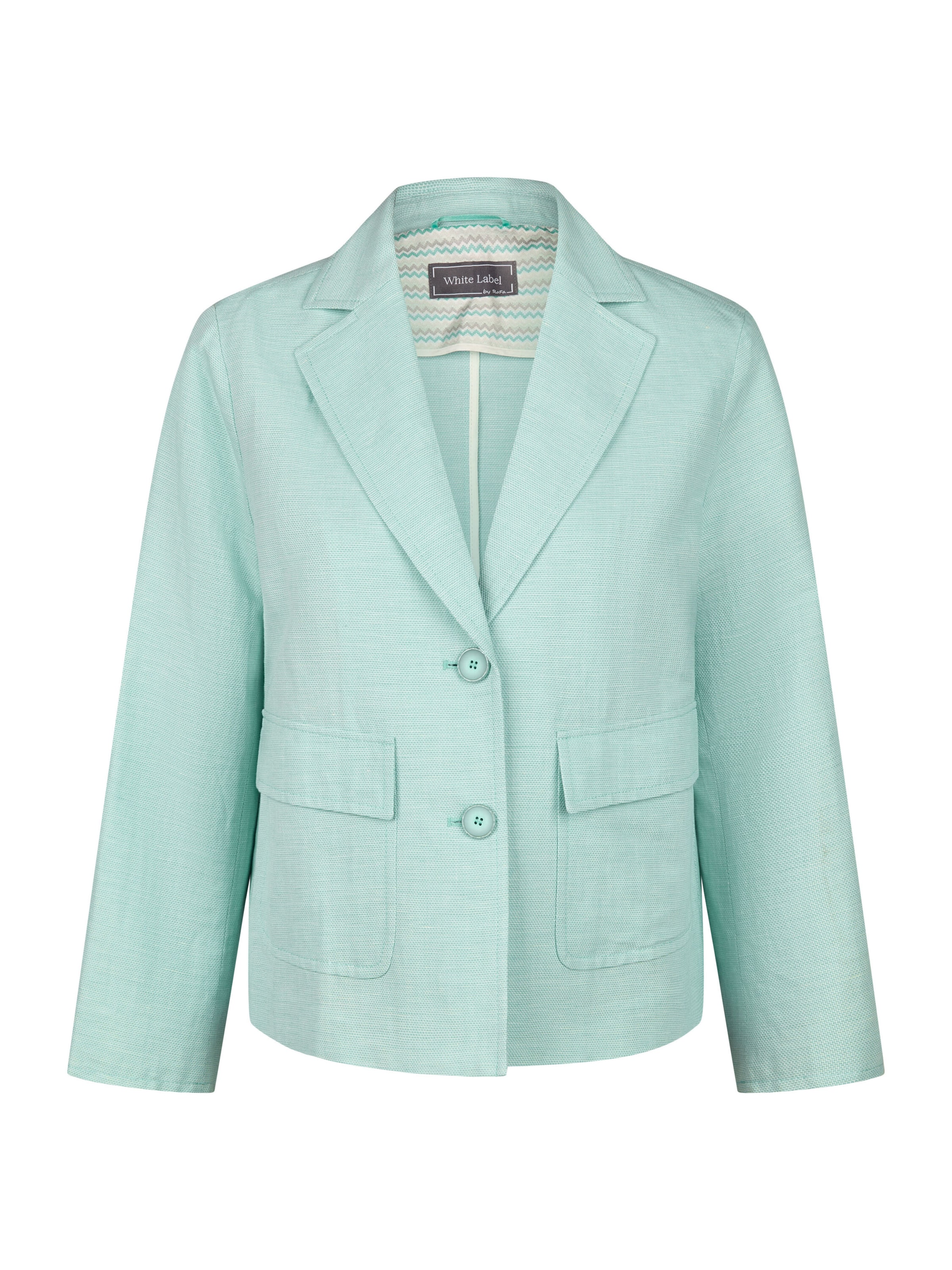 White Label Kastenjacke mit Reverskrage in Grün: Vorderseite