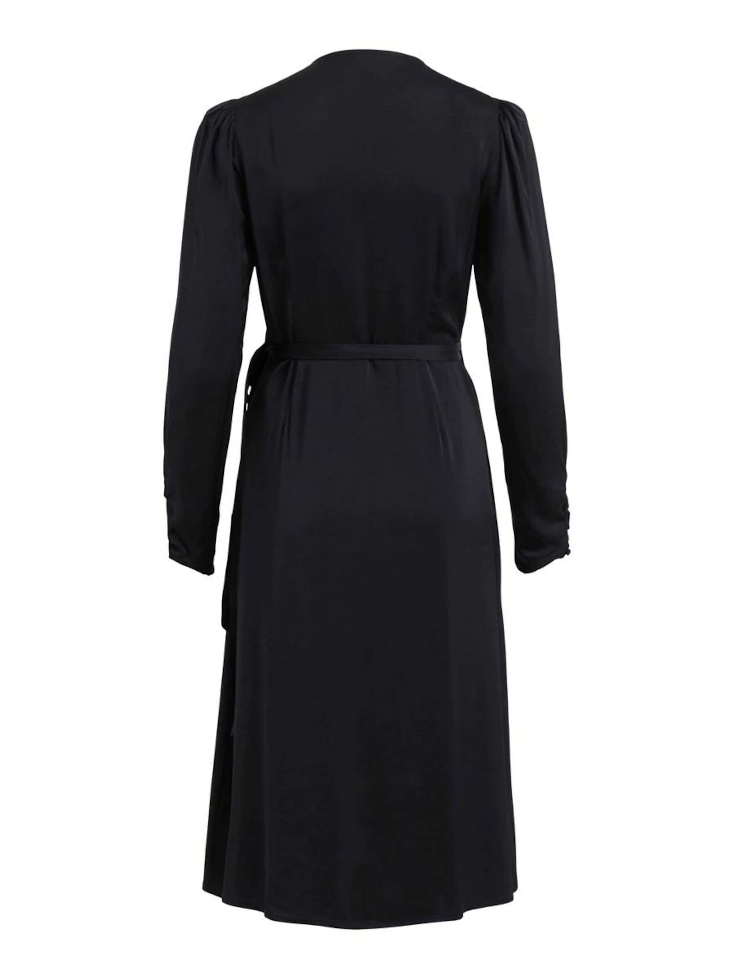 Frauen Große Größen VILA Kleid in Schwarz - ZE55569