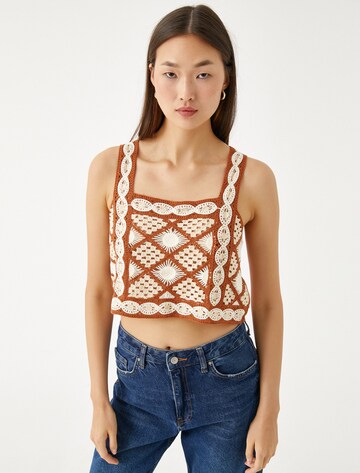 Koton Knitted Top in Beige: front
