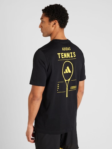 ADIDAS PERFORMANCE Λειτουργικό μπλουζάκι 'TNS CAT G T' σε μαύρο: μπροστά