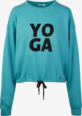 Kismet Yogastyle Athletic Sweatshirt 'Garuda' in Blue: front