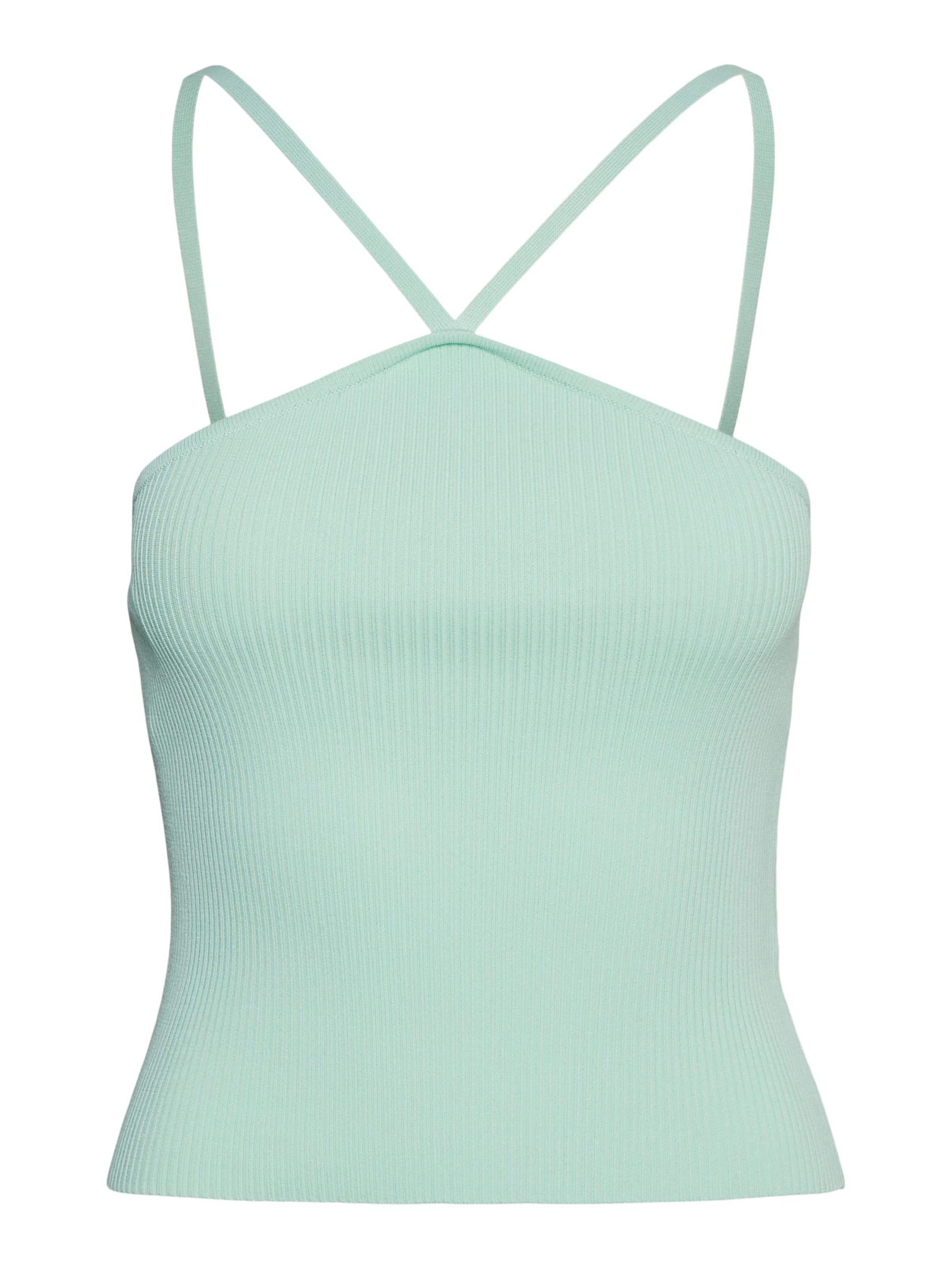 VERO MODA Gebreide top 'Helena' in Groen: voorkant