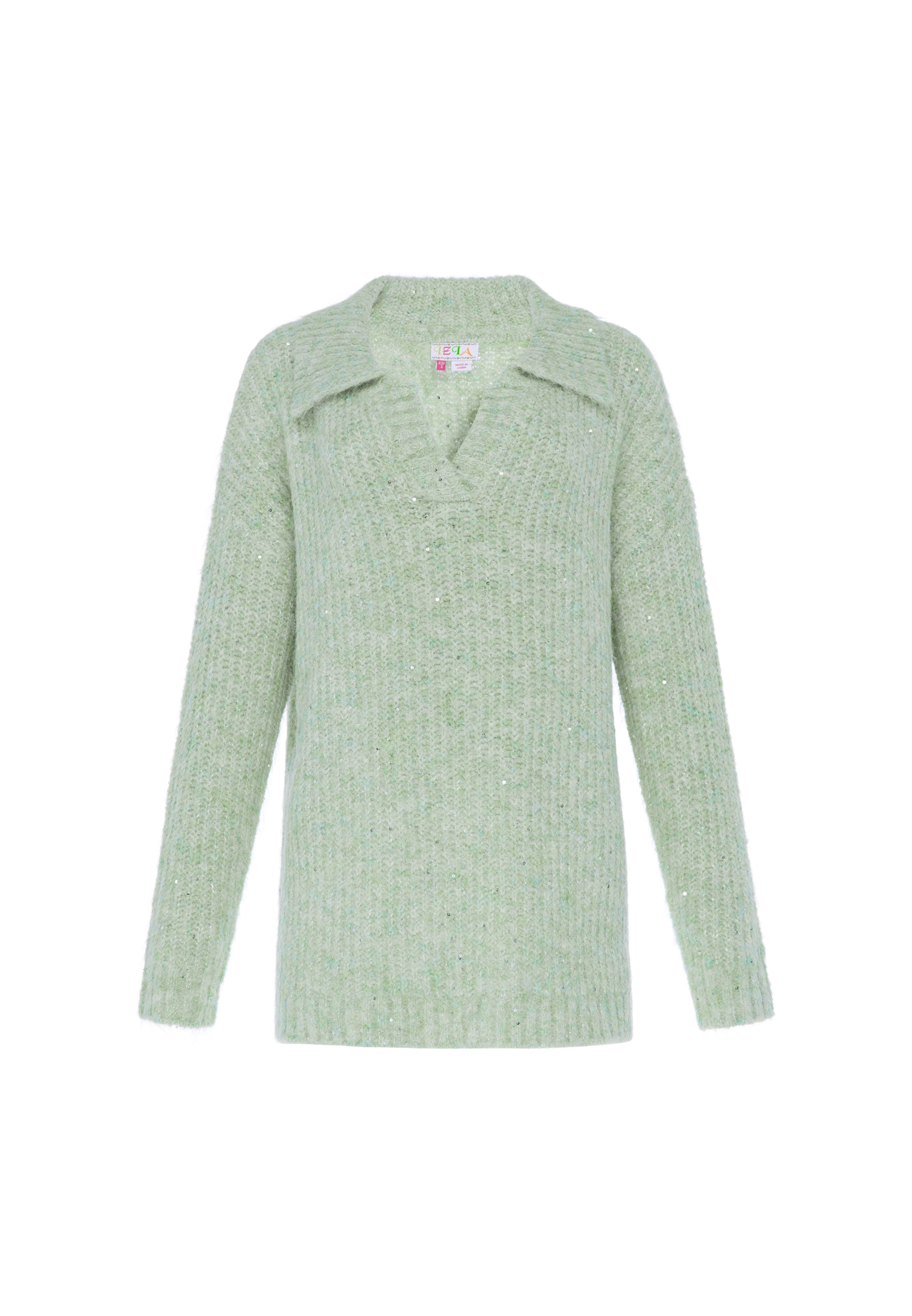Pull-over IZIA en bleu : devant