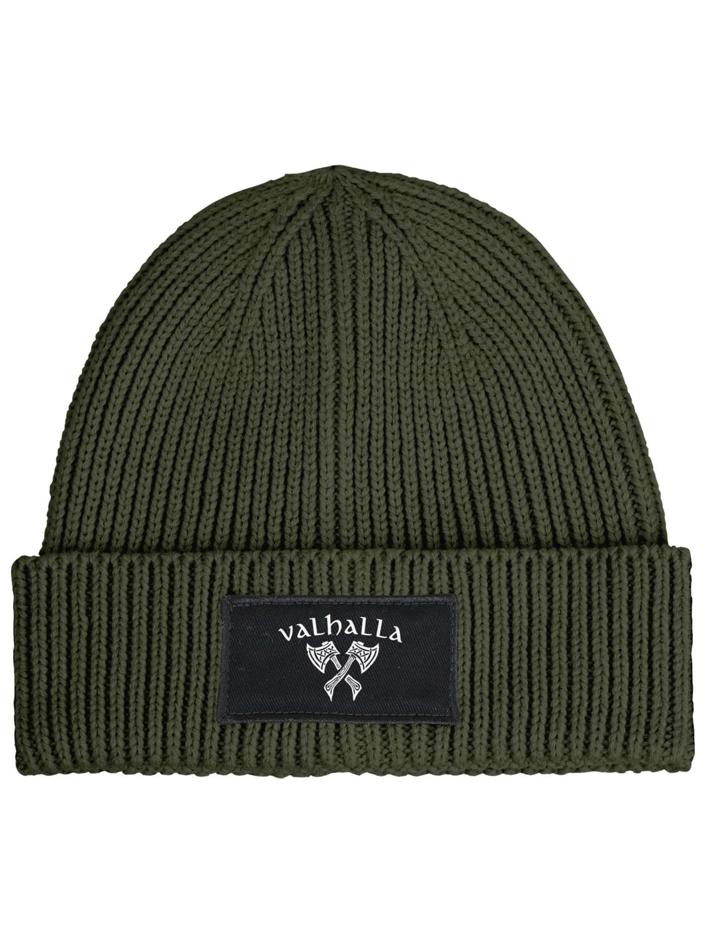 Neverless Beanie 'Valhalla' in Green: front