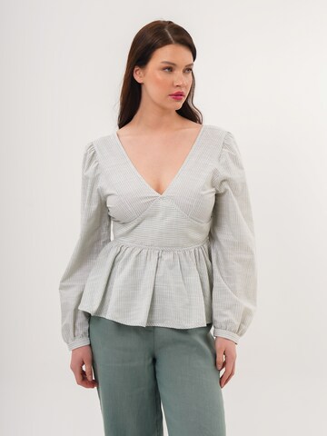 FRESHLIONS Blouse 'Brielle' in Groen