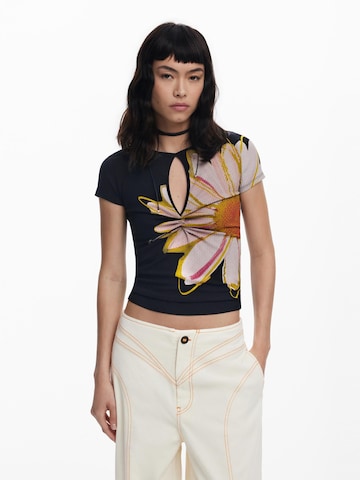 T-shirt Desigual en noir : devant