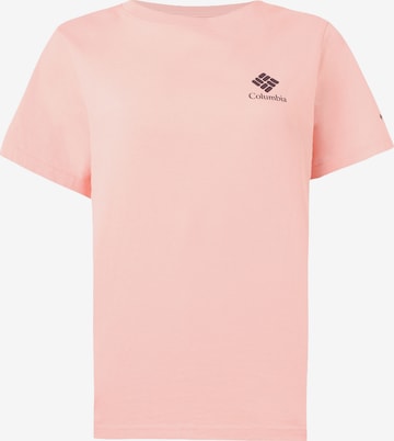 T-shirt fonctionnel 'Rolling Bend™' COLUMBIA en rose : devant
